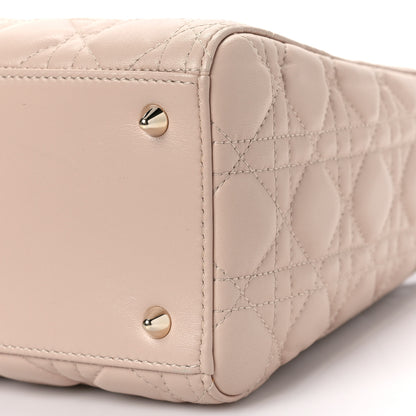 Christian Dior Lambskin Cannage Medium Lady Dior Rose Poudre 7 of 7