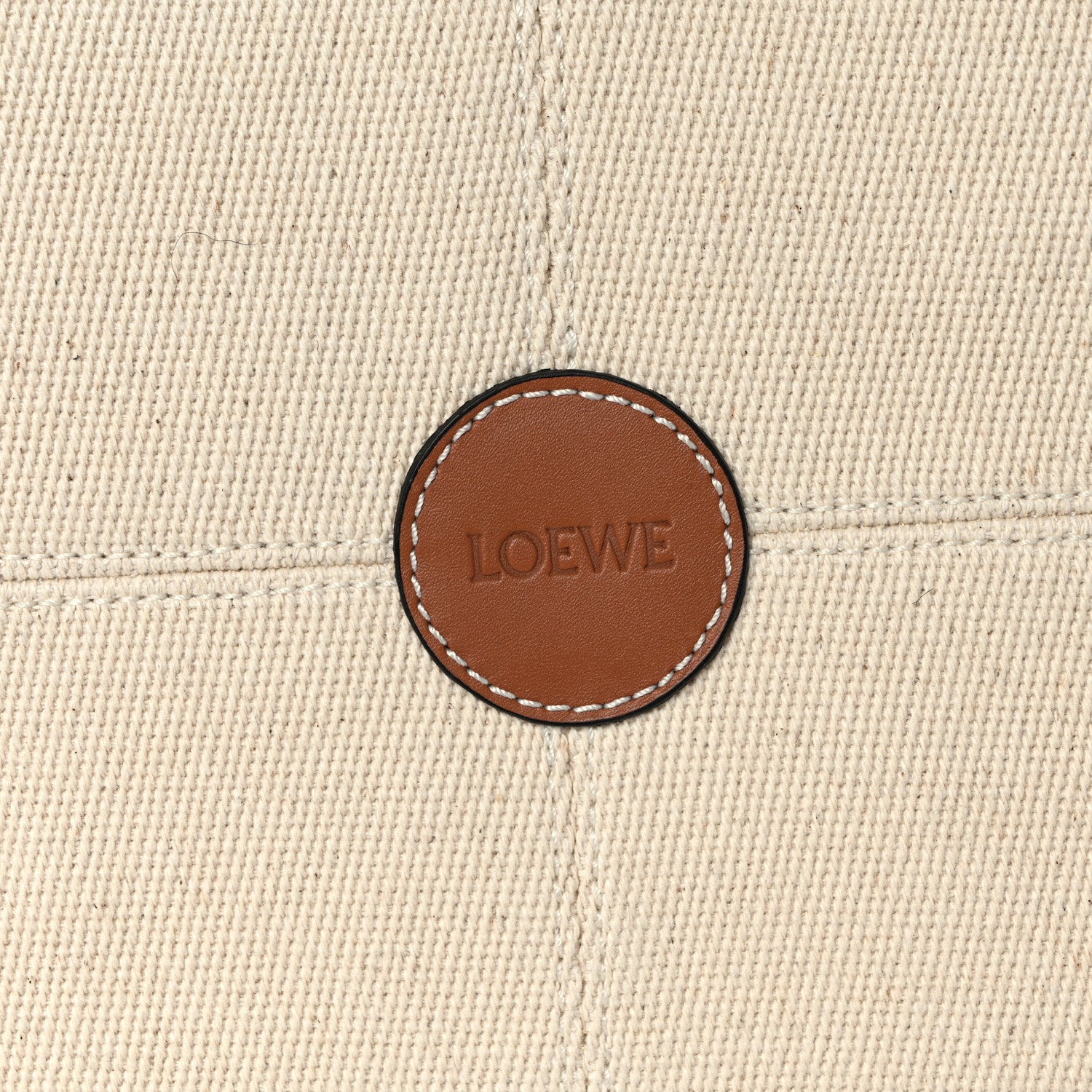 Loewe Canvas Calfskin Small Cushion Tote Beige 7 of 9