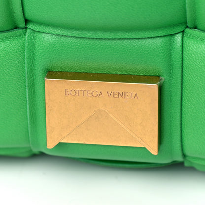 Bottega Veneta Lambskin Maxi Intreccio Padded Chain Cassette Crossbody Bag Grass 10 of 12