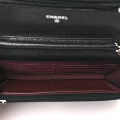 Chanel Caviar Quilted Wallet on Chain WOC Black 5 of 11