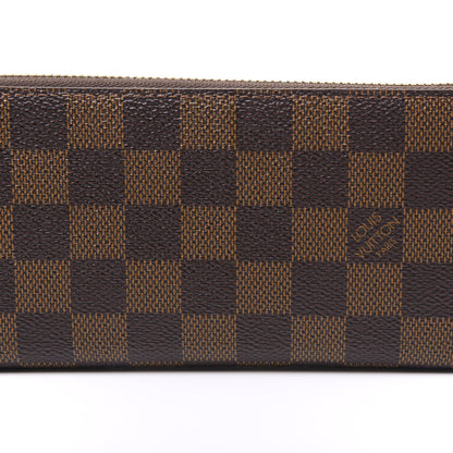Louis Vuitton Damier Ebene Clemence Wallet Rose Ballerine 10 of 10