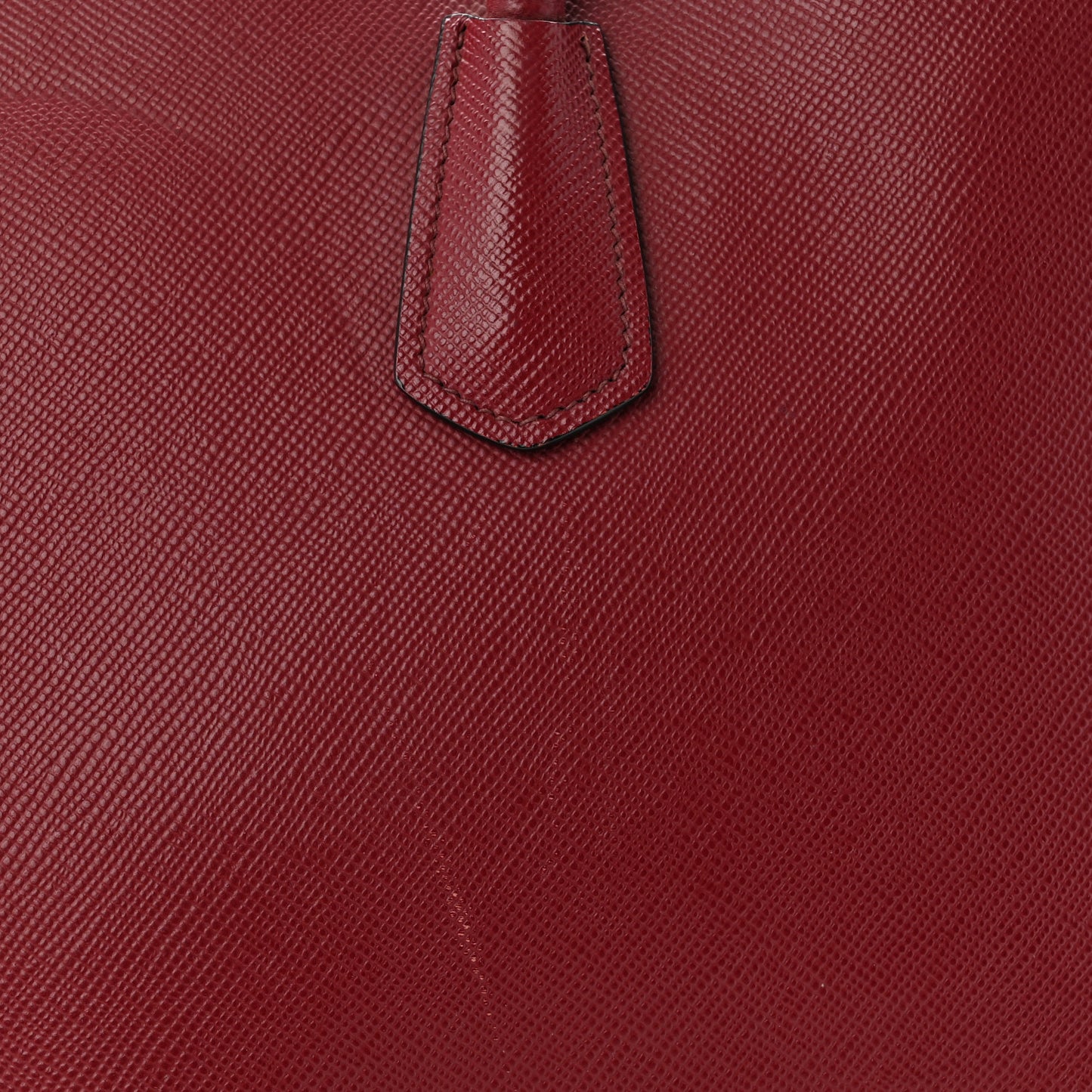 Saffiano Cuir Medium Double Bag Cerise