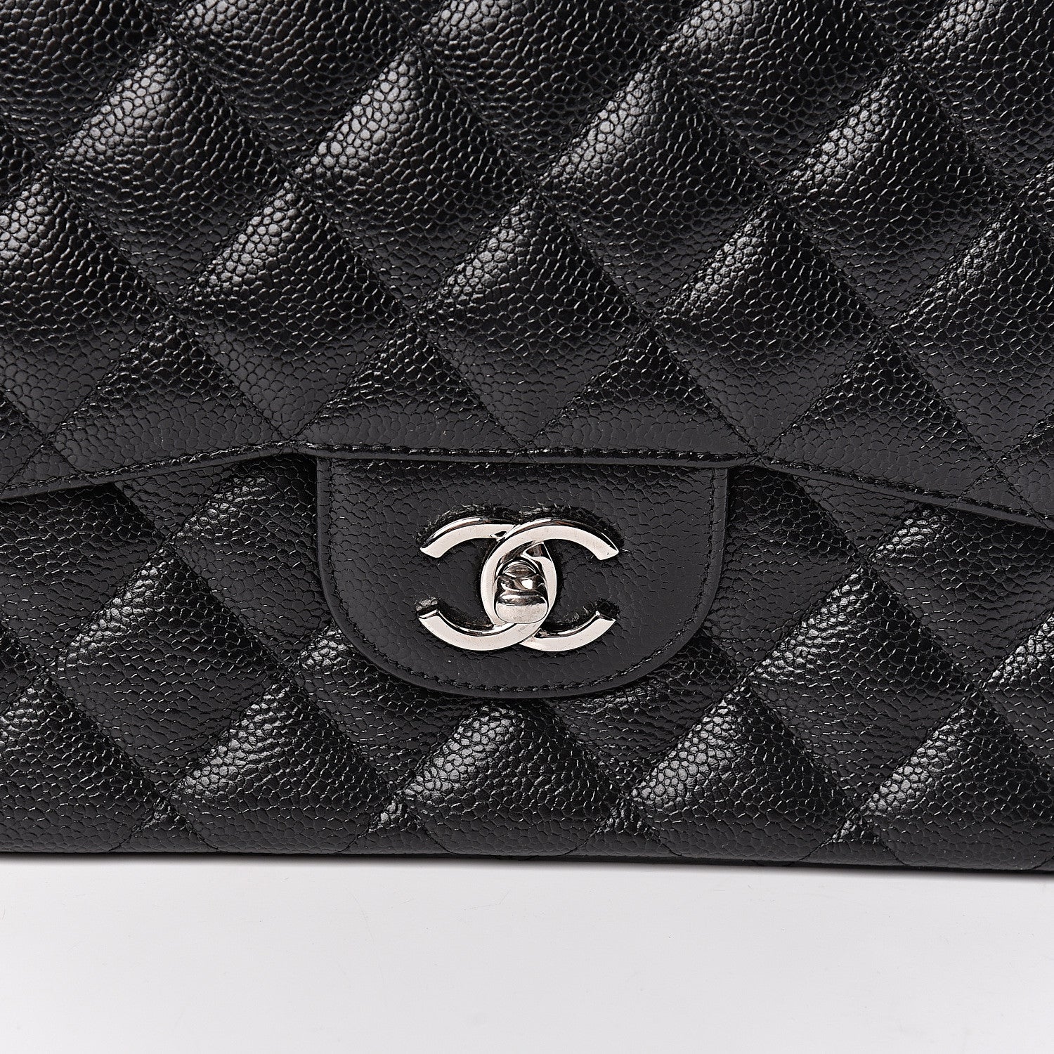 Chanel Caviar Quilted Jumbo Double Flap Black 11 of 11