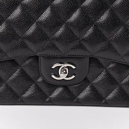 Chanel Caviar Quilted Jumbo Double Flap Black 11 of 11