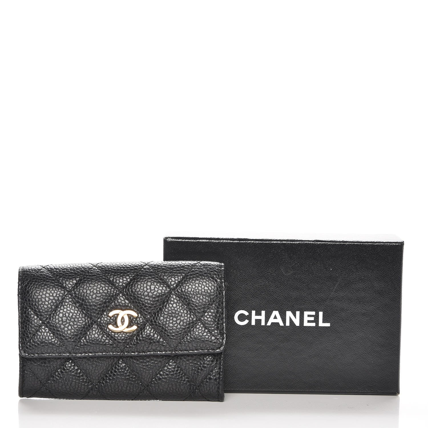 Chanel Caviar Quilted Flap Card Holder Black 9 of 9