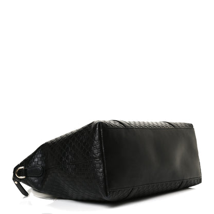 Gucci Soft Microguccissima Medium Zippered Satchel Black 4 of 17