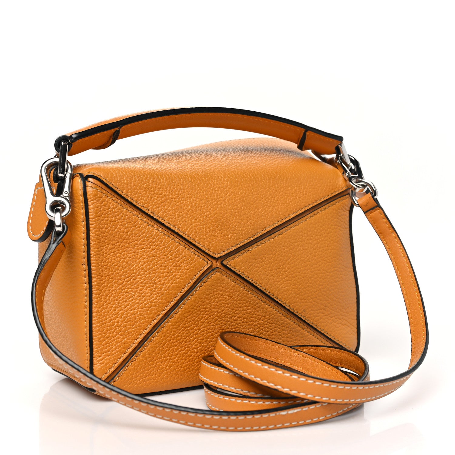 Loewe Grained Calfskin Mini Puzzle Bag Sunflower 3 of 12