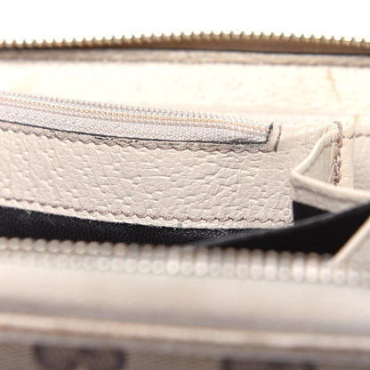 Gucci Monogram Metal Bar Zip Around Wallet Beige Ebony Off White 16 of 35