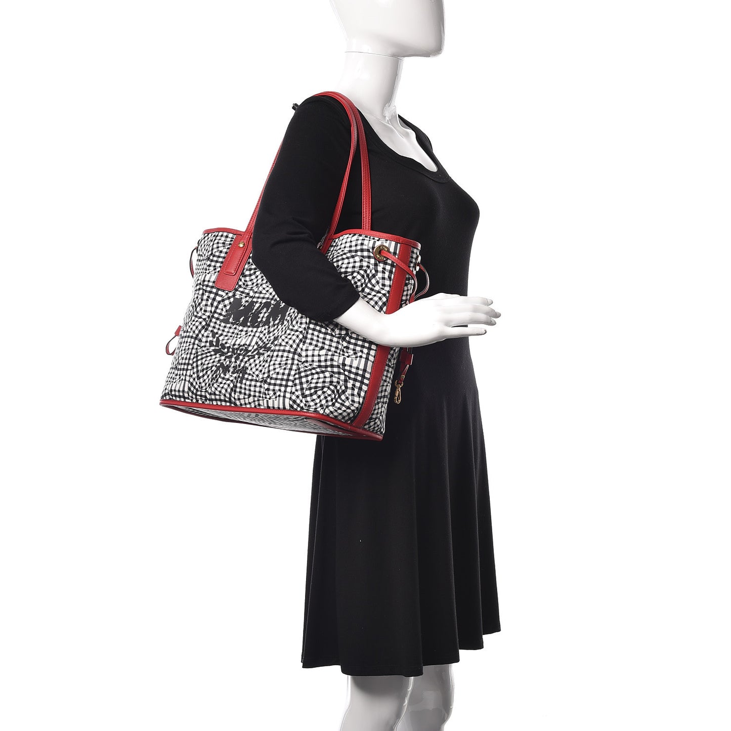 Visetos Medium Liz Reversible Shopper Tote Ruby Red