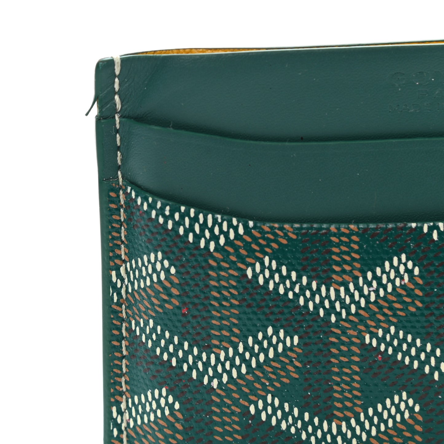 Goyardine Saint Sulpice Card Holder Green