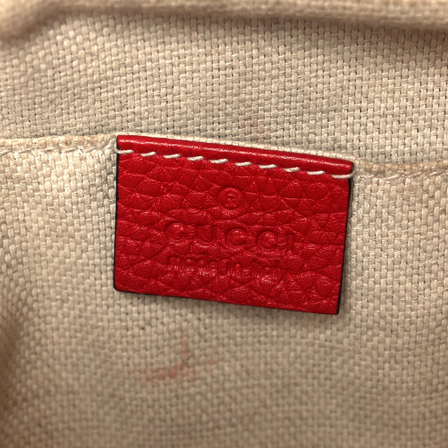 Pebbled Calfskin Small Soho Disco Bag Tabasco Red