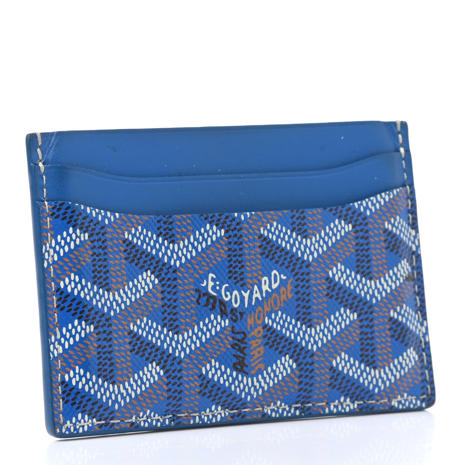 Goyard Goyardine Saint Sulpice Card Holder Sky Blue 3 of 7