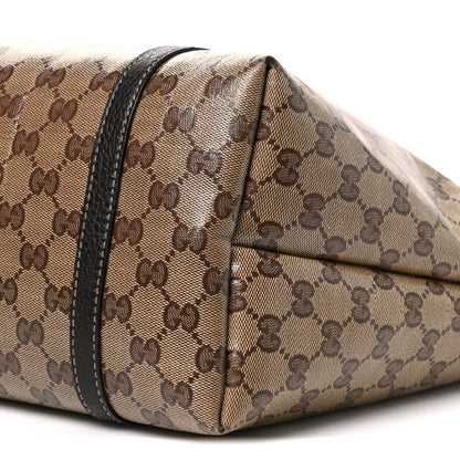 Gucci Crystal Monogram Medium Joy Tote Beige Ebony Testa di Moro 10 of 12