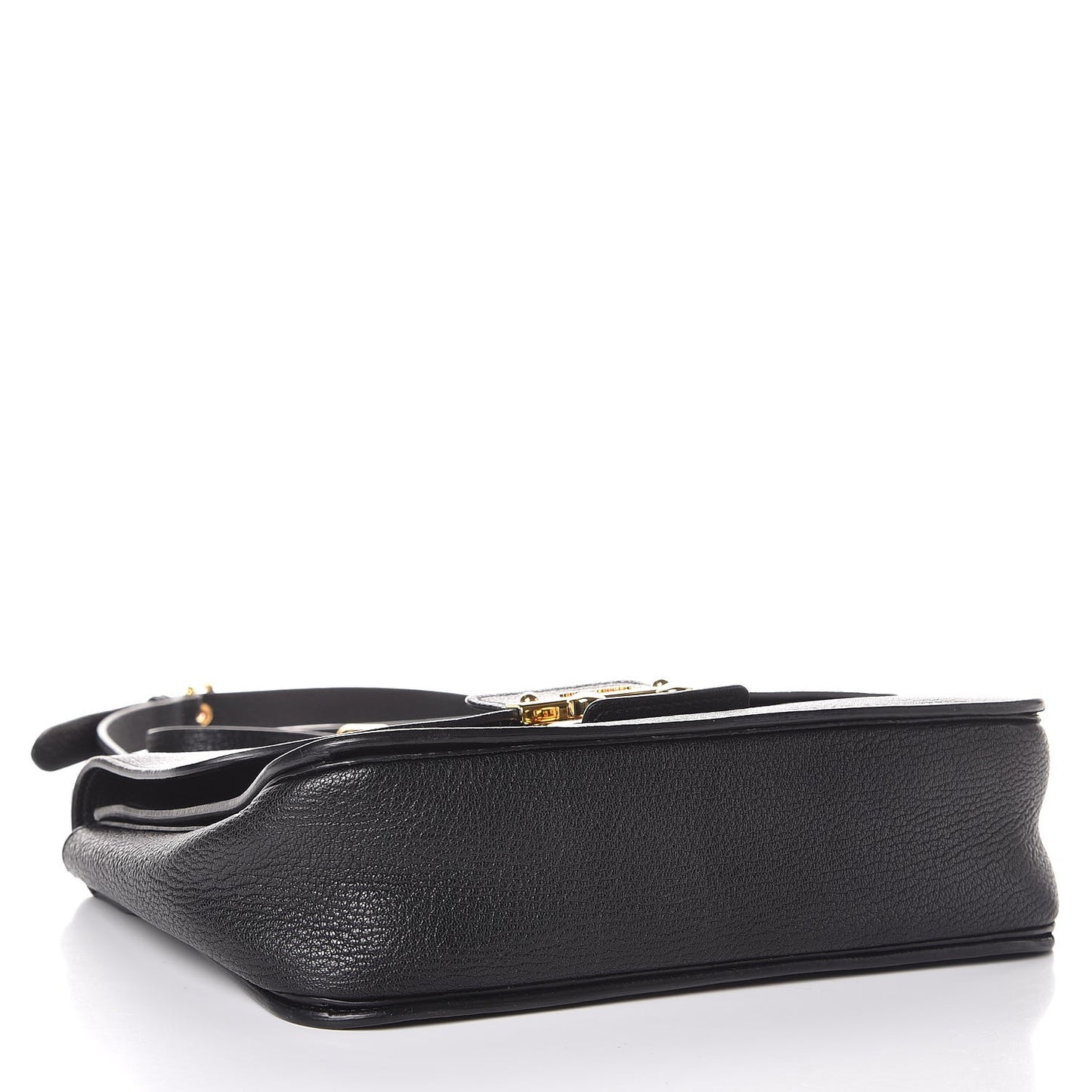 Goatskin Madras Shoulder Bag Black