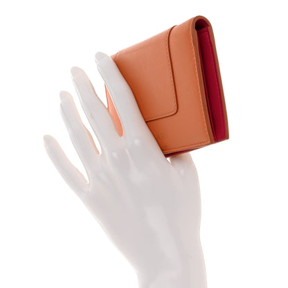 Bulgari Serpenti Calfskin Forever Card Case Coral 2 of 9