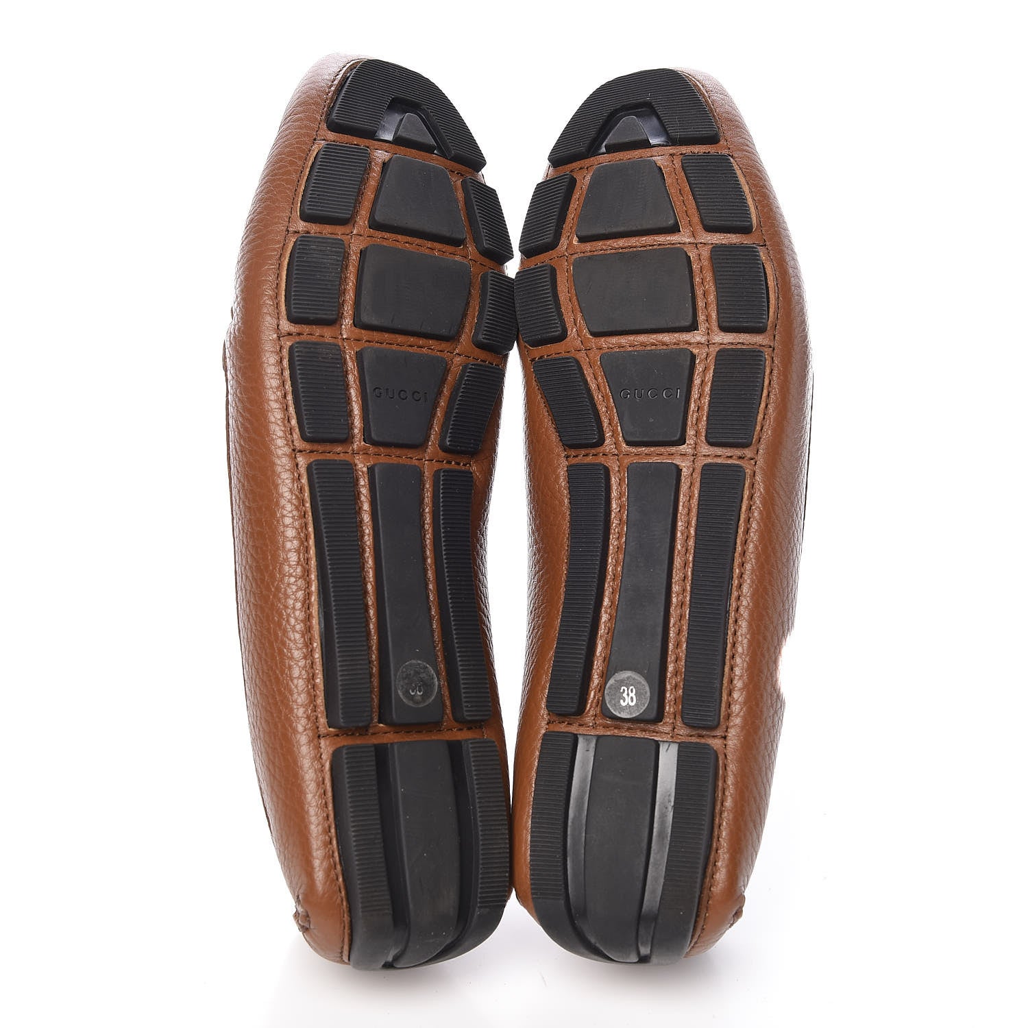 Gucci Cellarius Soft Interlocking G Driver Loafers 38 Brown 5 of 10