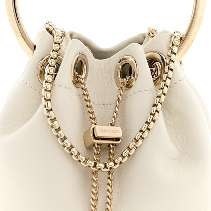 Jimmy Choo Smooth Nappa Bon Bon Bucket Bag Latte 7 of 10