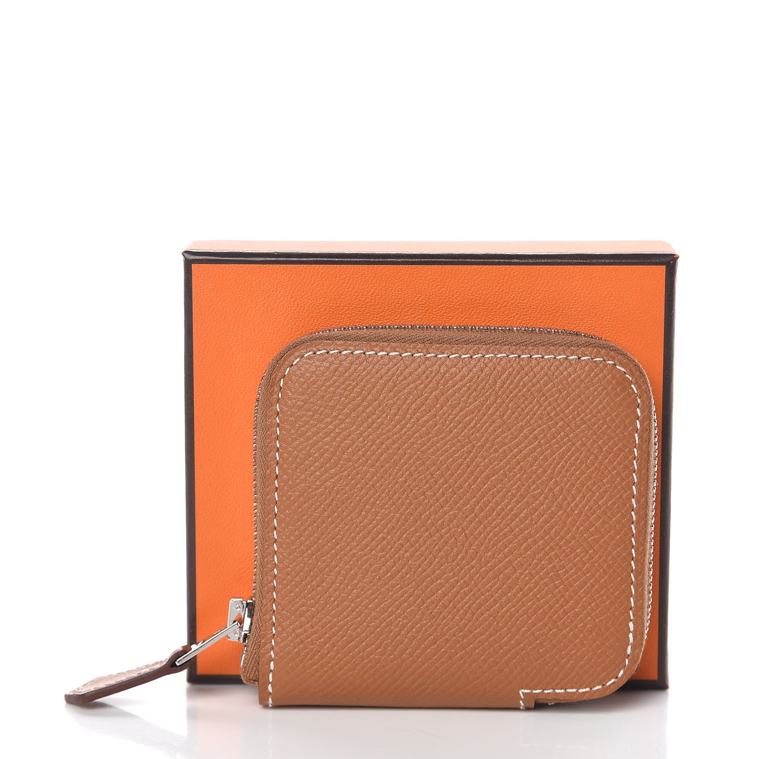 Hermes Epsom Silk'in Coin Purse Gold 8 of 8