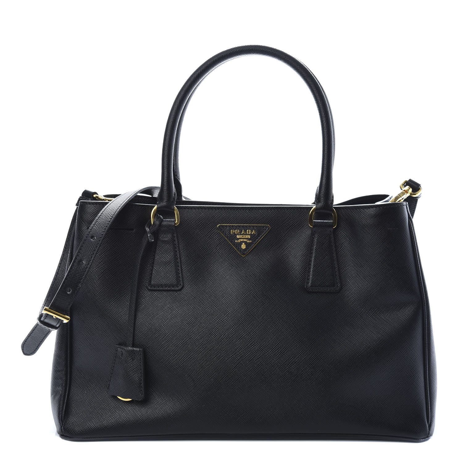 Prada Saffiano Lux Medium Tote Black 1 of 8