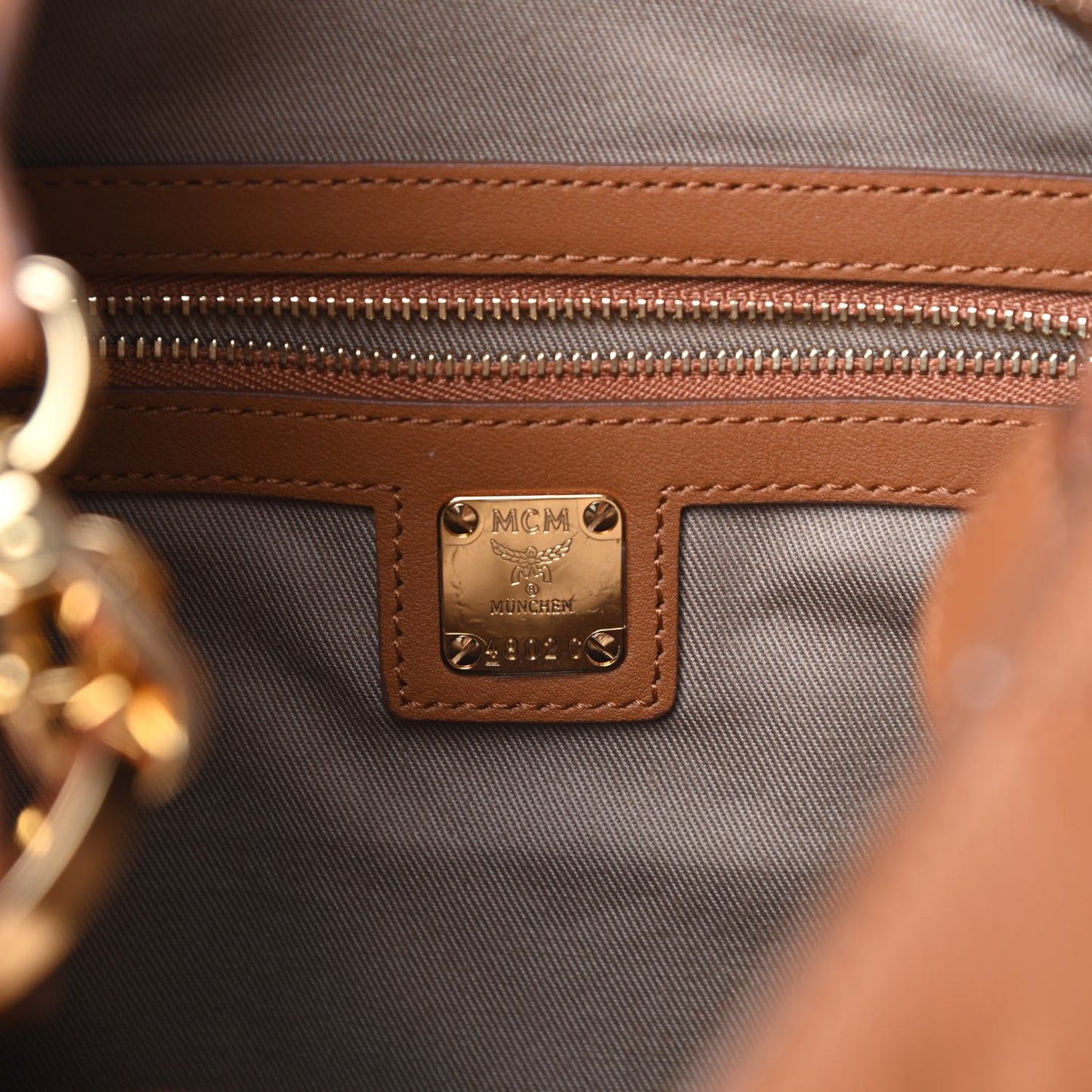 Calfskin Ottomar Monogram Medium Klara Hobo Cognac