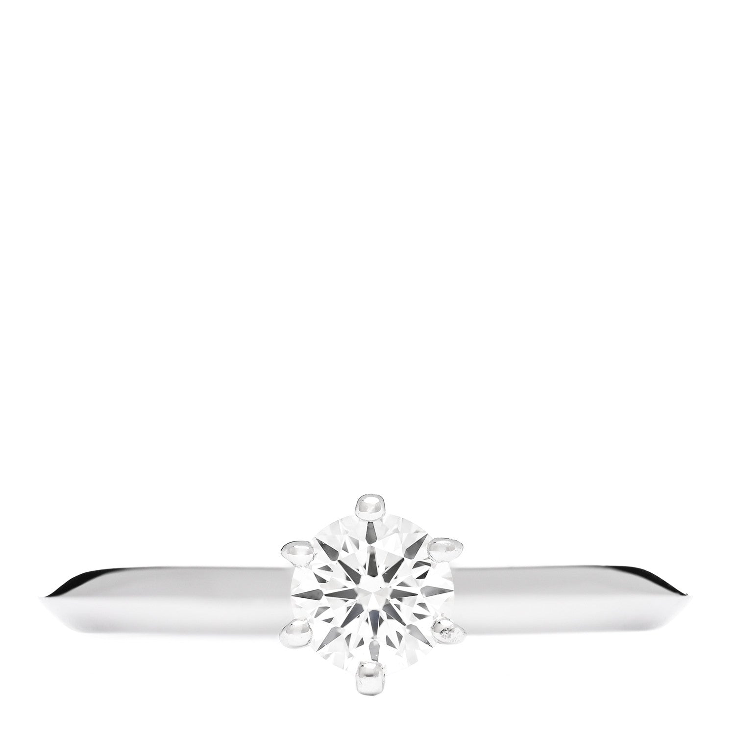 Tiffany Platinum Diamond .26ct Solitaire Engagement Ring 48 4.5 1 of 6