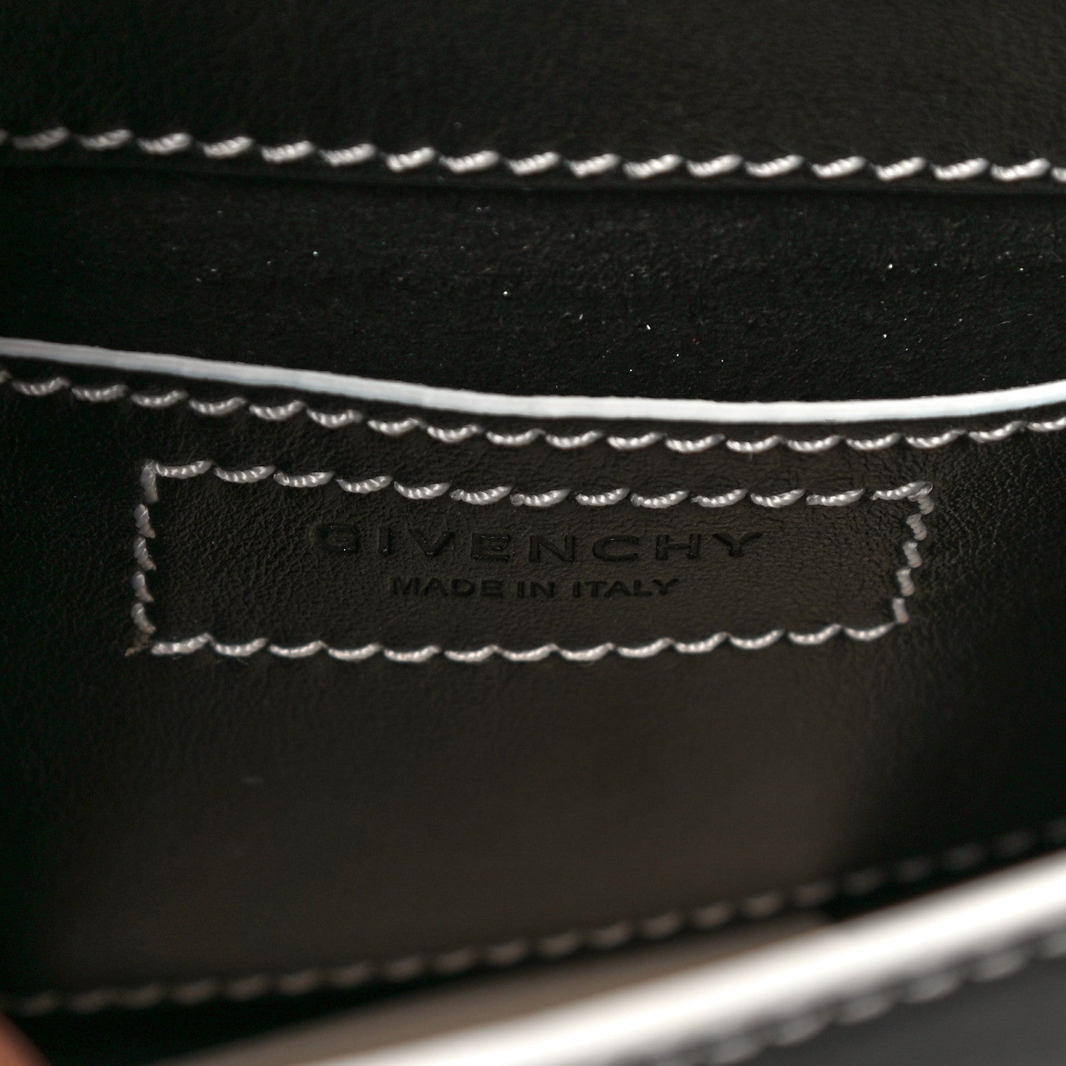 Givenchy Calfskin Mini Infinity Saddle Bag Black White 5 of 12