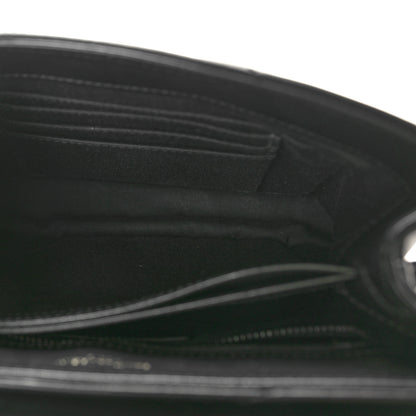 Saint Laurent Calfskin Y Quilted Monogram Monochrome Toy Loulou Crossbody Bag Black 6 of 10