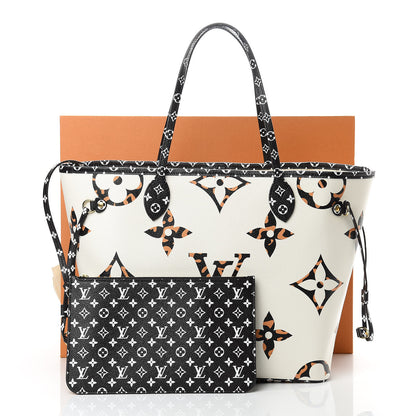 Louis Vuitton Monogram Giant Jungle Neverfull MM Ivory 12 of 12