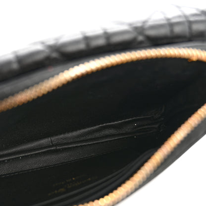 Christian Dior Supple Calfskin Cannage Caro Pouch With Chain  Black 5 of 14