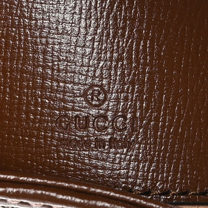 Gucci GG Supreme Monogram Azalea Calfskin Web Mini Jackie 1961 Hobo Beige Ebony Brown Sugar 6 of 10