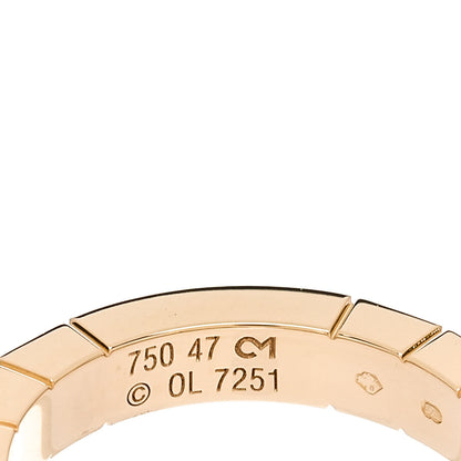 Cartier 18K Yellow Gold Diamond Lanieres Ring 47 4.25 4 of 5