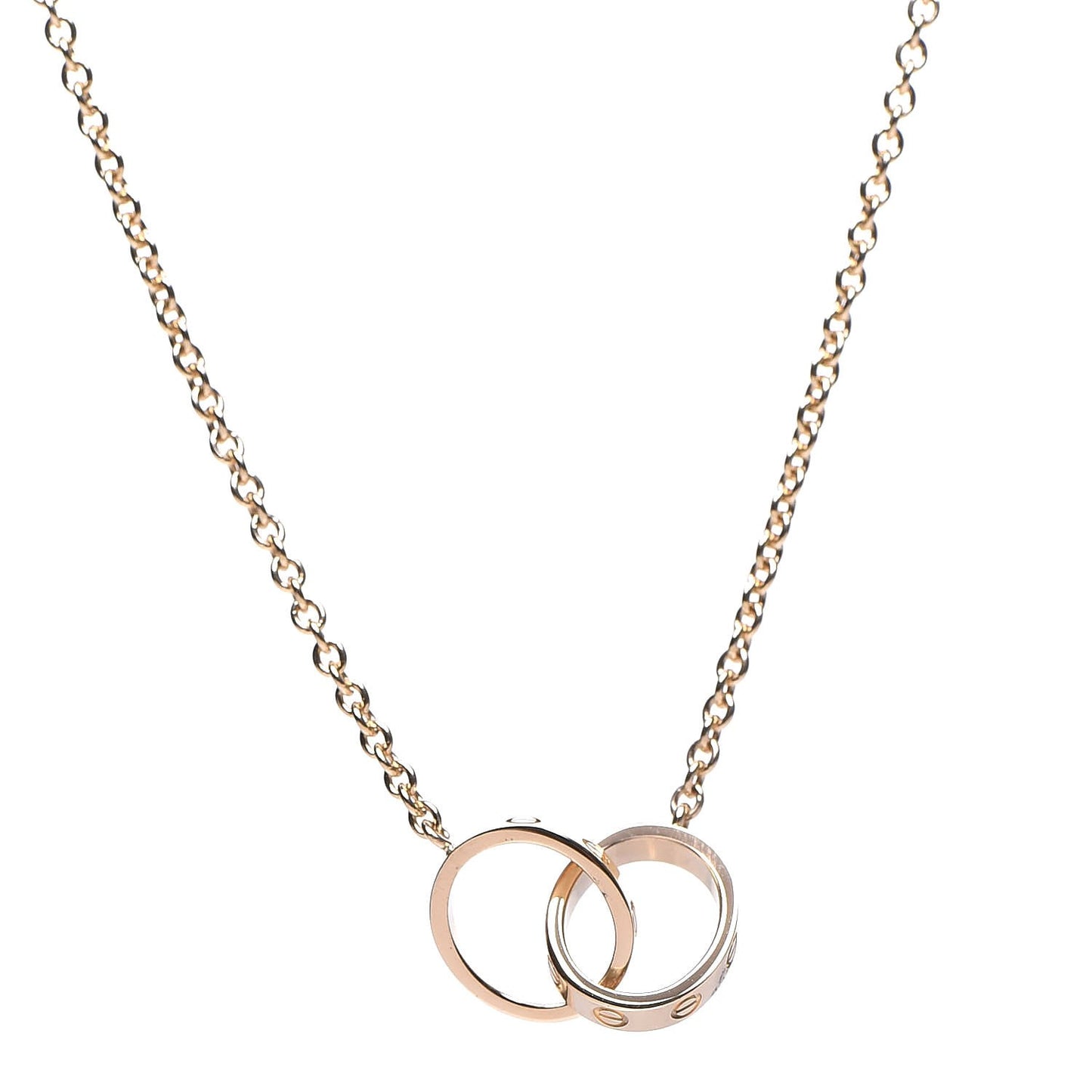 18K Yellow Gold Interlocking LOVE Necklace