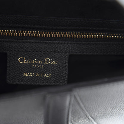 Christian Dior Grained Calfskin Saddle Bag Black 6 of 11