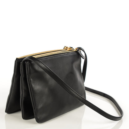 Celine Lambskin Small Trio Crossbody Bag Black 3 of 7