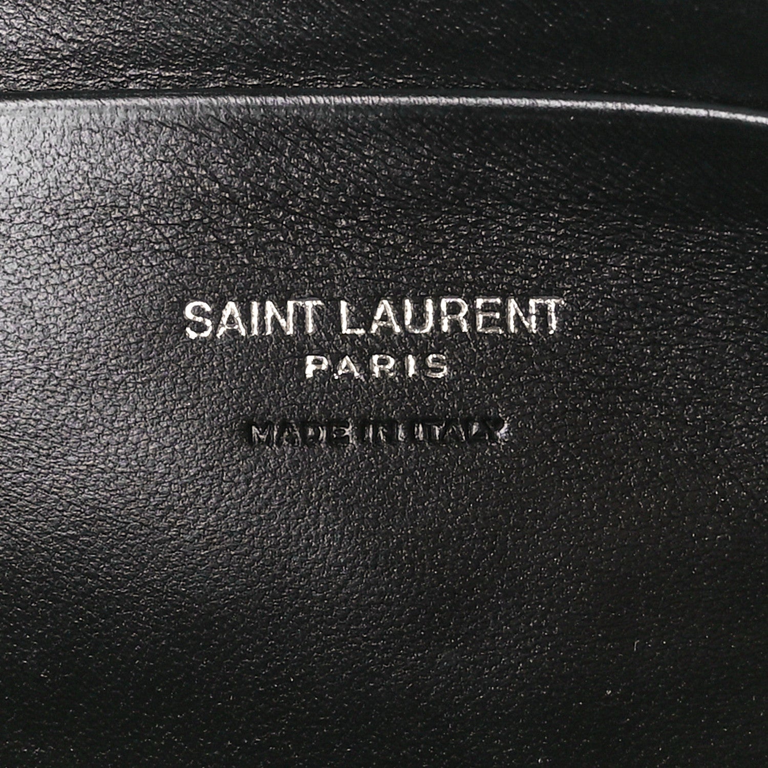 Saint Laurent Shiny Calfskin Monogram Mini Lou Camera Bag Black 6 of 11