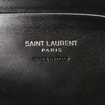 Saint Laurent Shiny Calfskin Monogram Mini Lou Camera Bag Black 6 of 11