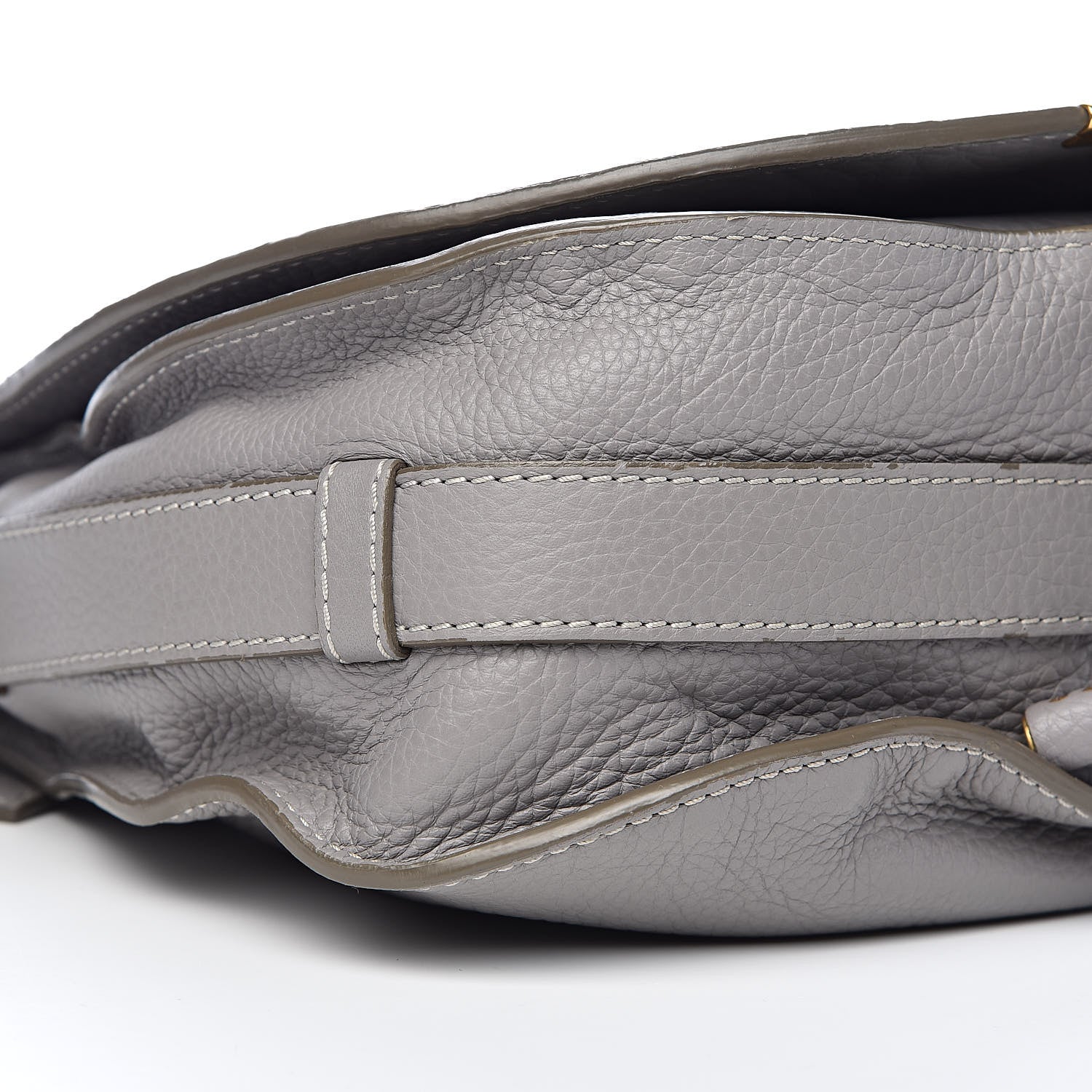 Chloe Calfskin Medium Marcie Round Crossbody Bag Cashmere Grey 8 of 11