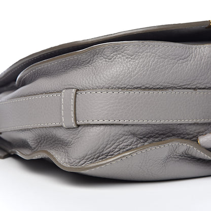 Chloe Calfskin Medium Marcie Round Crossbody Bag Cashmere Grey 8 of 11