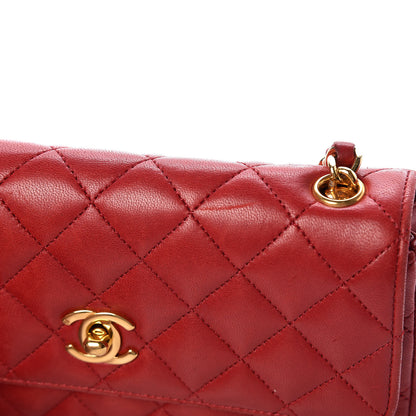 Chanel Lambskin Quilted Mini Flap Red 14 of 18
