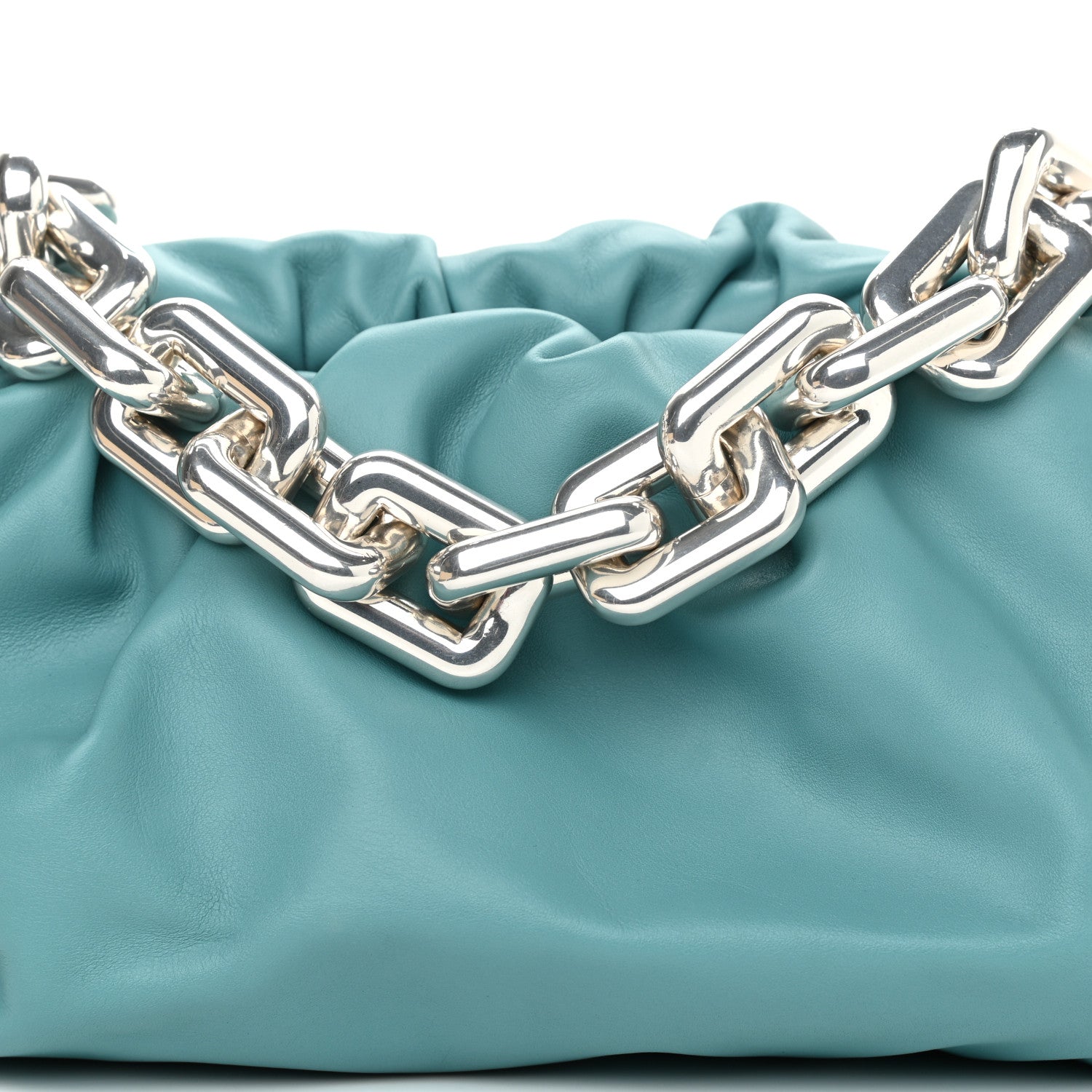 Bottega Veneta Calfskin The Pouch Chain Linloleum 8 of 12