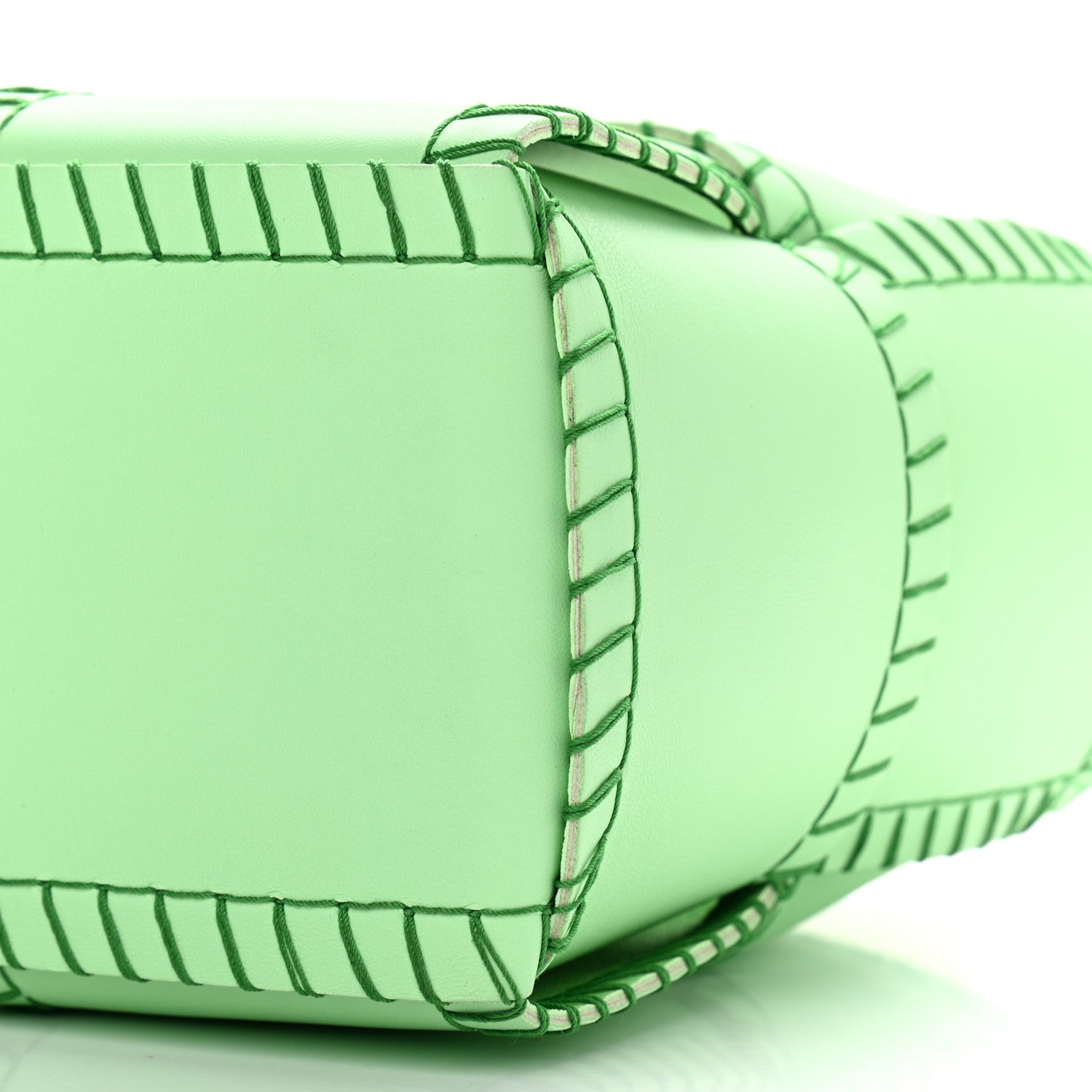 Bottega Veneta Nappa Maxi Intrecciato Overlock Stitched Small Arco Tote Wasabi Parakeet 10 of 11