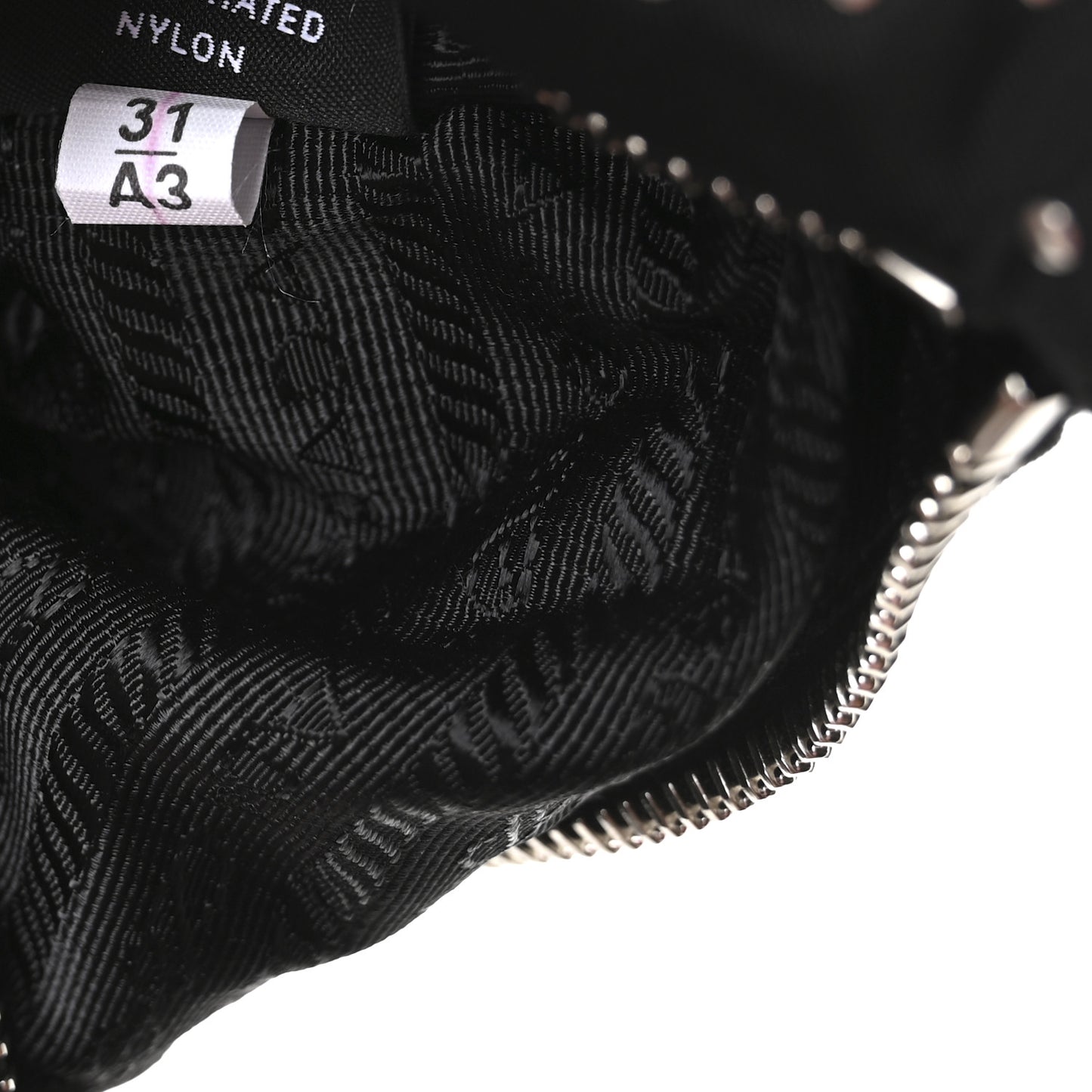 Tessuto Nylon Studded Mini Re-Edition Bag Black