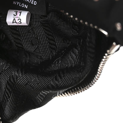 Prada Tessuto Nylon Studded Mini Re-Edition Bag Black 7 of 11