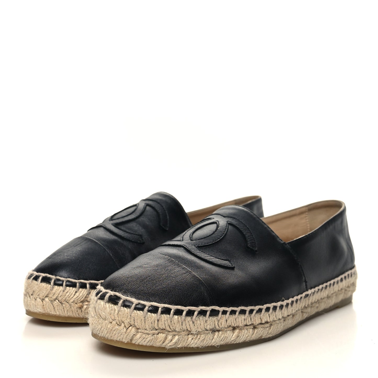 Lambskin CC Espadrilles 41 Black