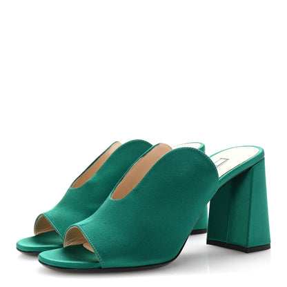 Prada Raso 90mm Slide Sandals 37 Mango 4 of 8