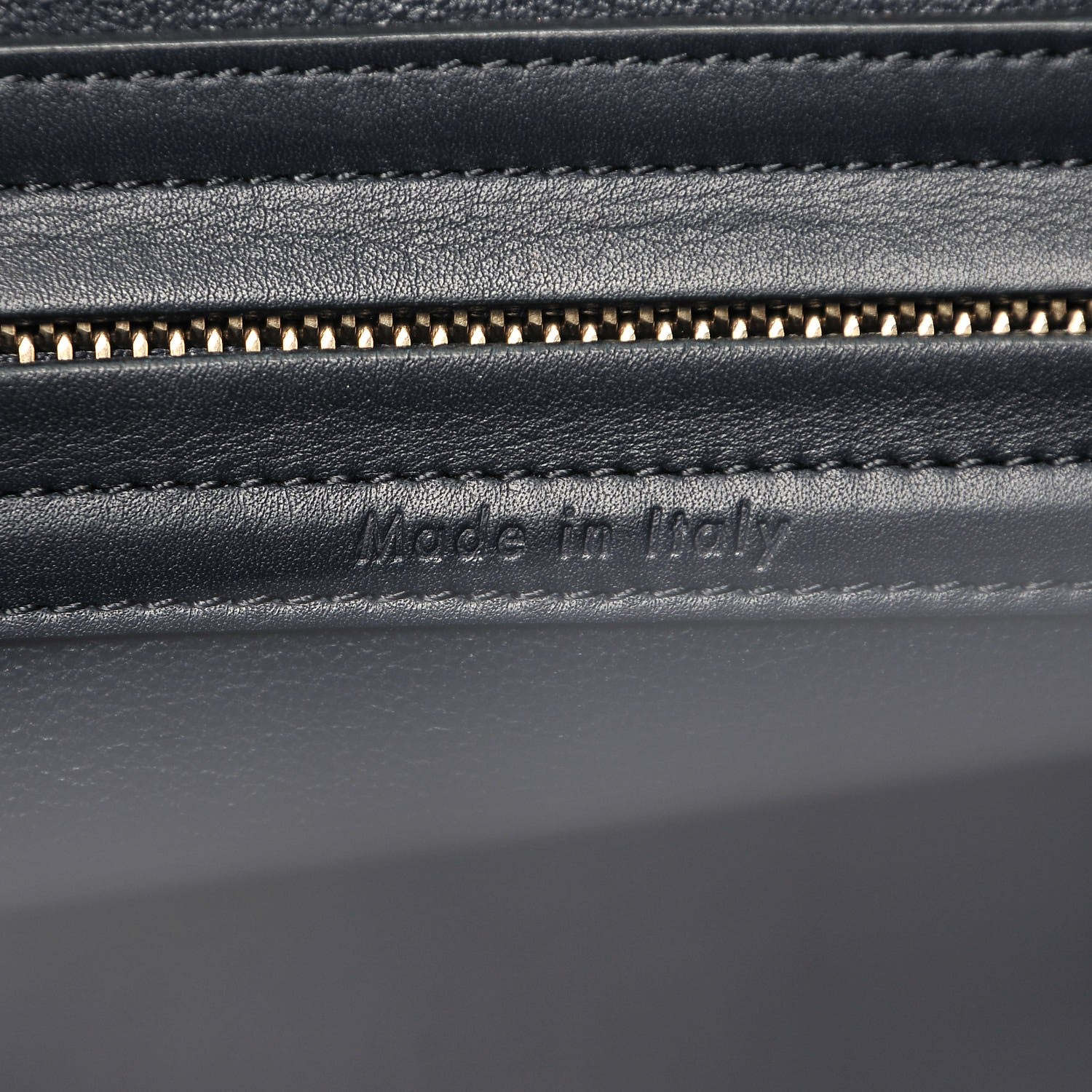 Celine Crocodile Embossed Nubuck Medium Phantom Luggage Navy Blue 8 of 12