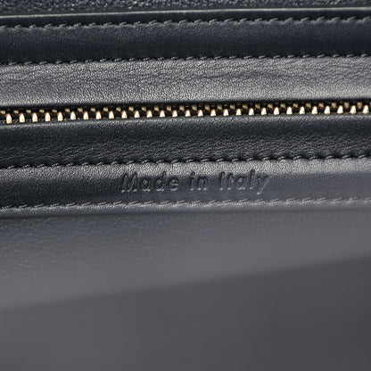Celine Crocodile Embossed Nubuck Medium Phantom Luggage Navy Blue 8 of 12