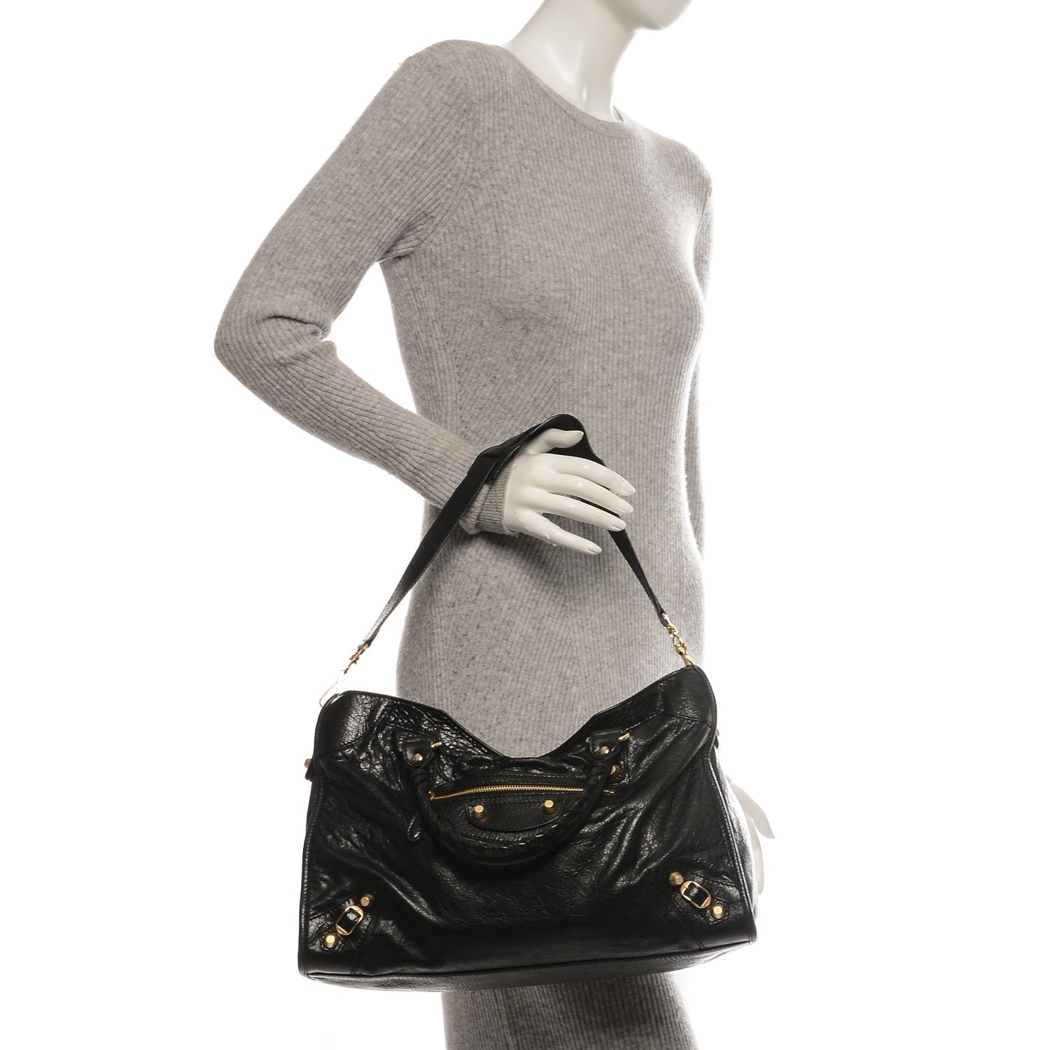 Balenciaga Agneau Giant 12 Gold Hardware City Black 2 of 6