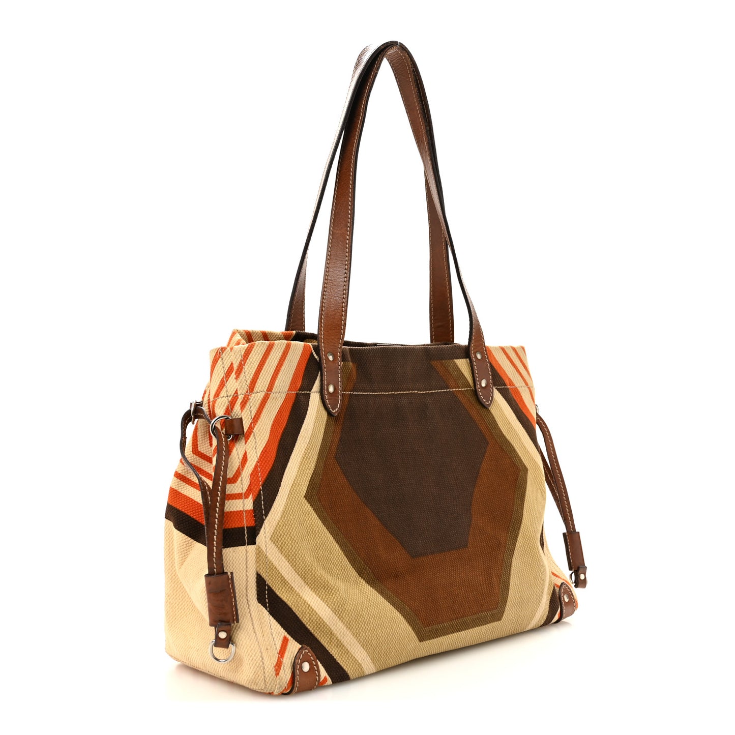 Canvas Shopping Tote Militaire Multicolor