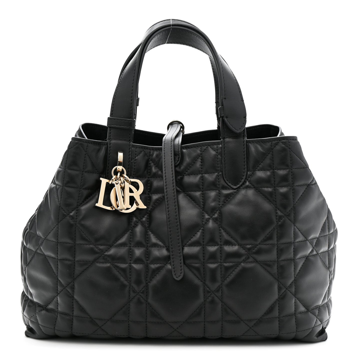 Calfskin Macrocannage Medium Toujours Black